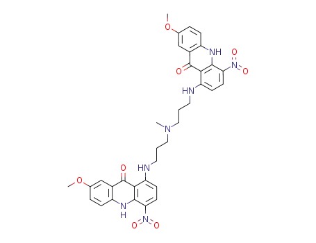 1,1'-<(methylimino)bis(3,1-propanediylimino)>bis<7-methoxy-4-nitro-9(10H)-acridinone>