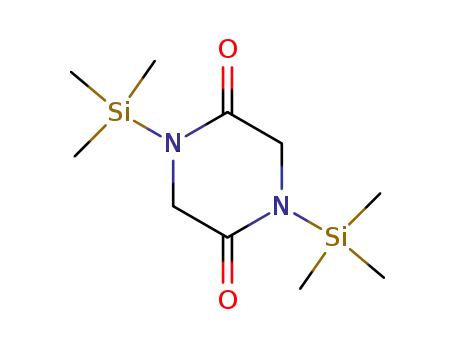 Molecular Structure of 3553-95-5 (2,5-Piperazinedione, 1,4-bis(trimethylsilyl)-)