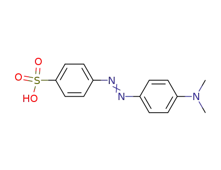 Molecular Structure of 502-02-3 (4-[[4-(dimethylamino)phenyl]azo]benzenesulphonic acid)