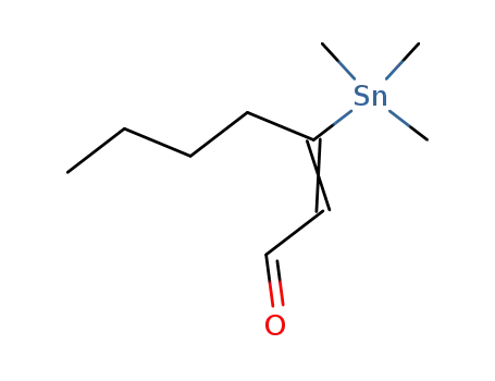 (Z)-3-Trimethylstannanyl-hept-2-enal