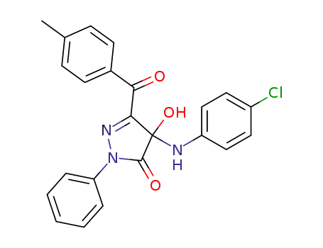 4-(4-Chloro-phenylamino)-4-hydroxy-5-(4-methyl-benzoyl)-2-phenyl-2,4-dihydro-pyrazol-3-one
