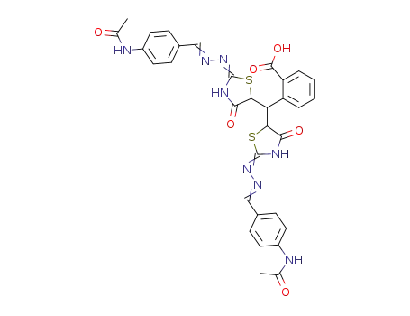 2-{bis-[2-(4-acetylamino-benzylidenehydrazono)-4-oxo-thiazolidin-5-yl]-methyl}-benzoic acid