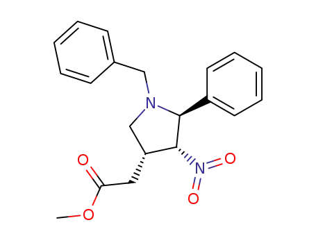 (2RS,3SR,4SR)-1N-phenylmethyl-2-phenyl-3-nitro-4-carbomethoxymethylpyrrolidine
