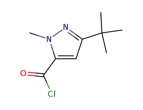 Molecular Structure of 160842-62-6 (3-(TERT-BUTYL)-1-METHYL-1H-PYRAZOLE-5-CARBONYL CHLORIDE)