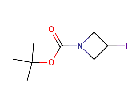 Molecular Structure of 254454-54-1 (1-Boc-3-iodoazetidine)