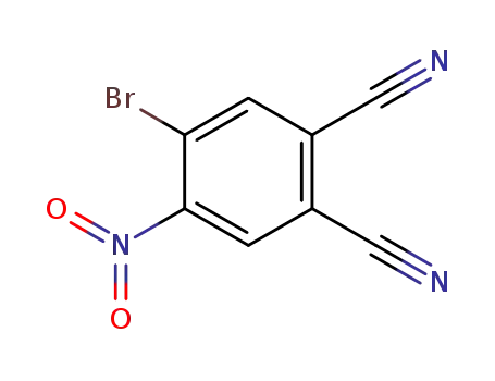 Molecular Structure of 206268-72-6 (1,2-Benzenedicarbonitrile, 4-bromo-5-nitro-)