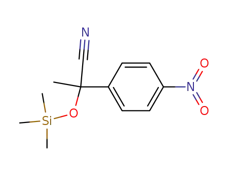 2-(4-nitrophenyl)-2-(trimethylsiloxy)propanenitrile