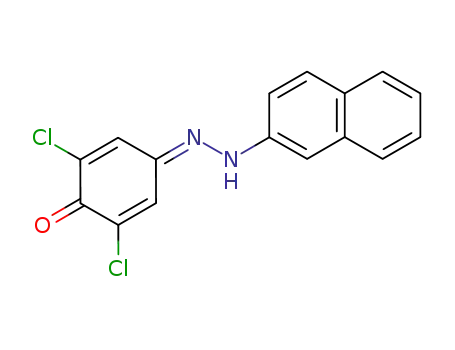 2,6-dichloro-4-(naphthalen-2-yl-hydrazono)-cyclohexa-2,5-dienone