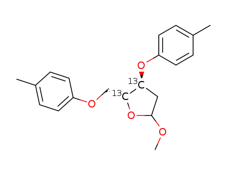 methyl [3,4-13C2]3,5-toluyl-2-deoxyriboside