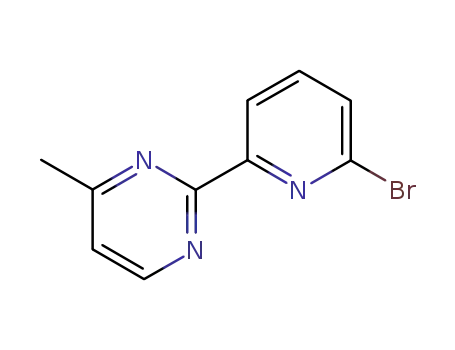 Molecular Structure of 122918-19-8 (Pyrimidine, 2-(6-bromo-2-pyridinyl)-4-methyl-)
