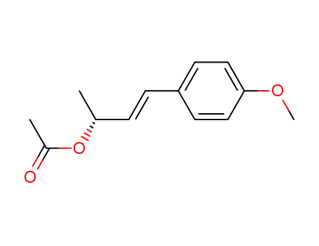 Molecular Structure of 291314-82-4 (3-Buten-2-ol, 4-(4-methoxyphenyl)-, acetate, (2R,3E)-)