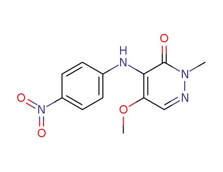 5-methoxy-2-methyl-4-(4-nitro-phenylamino)-2H-pyridazin-3-one