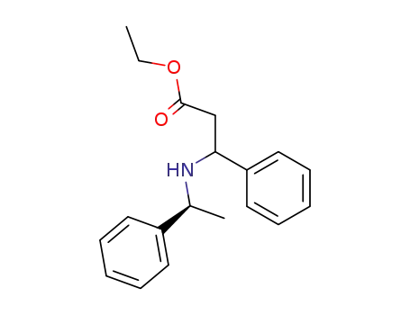 ethyl N-[(S)-α-methylbenzyl]-β-amino-β-phenylpropionate