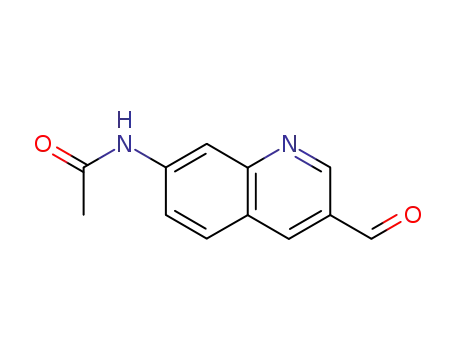 Molecular Structure of 363135-51-7 (N-(3-Formyl-quinolin-7-yl)-acetamide)