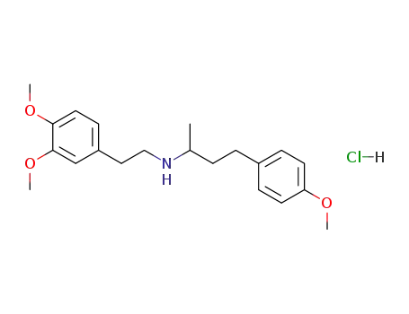 N-[1-methyl-3-(4-methoxyphenyl)propyl]-2-(3,4-dimethoxyphenyl)ethylamine hydrochloride