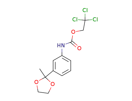 [3-(2-methyl-[1,3]dioxolan-2-yl)-phenyl]-carbamic acid 2,2,2-trichloro-ethyl ester