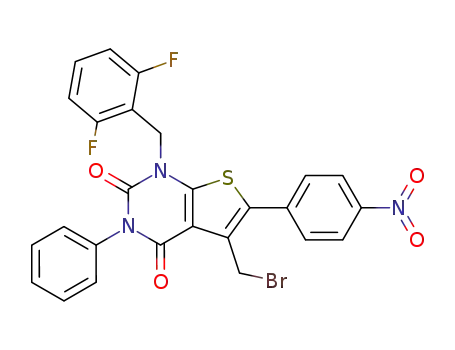 5-bromomethyl-1-(2,6-difluorobenzyl)-6-(4-nitrophenyl)-3-phenylthieno[2,3-d]pyrimidine-2,4(1H,3H)-dione