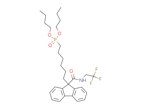 [6-[9-[((2,2,2-trifluoroethyl)amino)carbonyl]-9H-fluoren-9-yl]hexyl]phosphonic acid, dibutyl ester