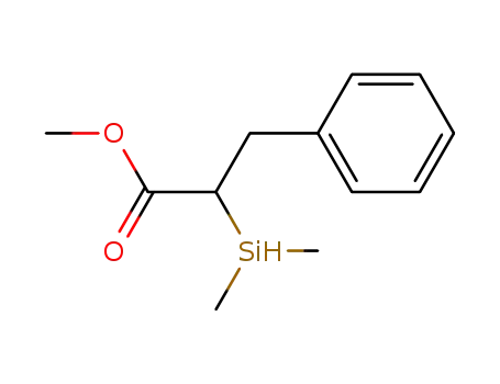 Molecular Structure of 569342-27-4 (Benzenepropanoic acid, a-(dimethylsilyl)-, methyl ester)