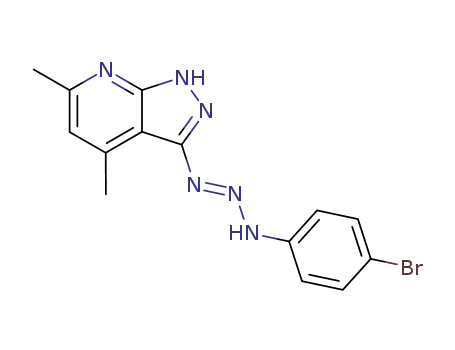 3-(4-bromophenyl)-1-(4,6-dimethyl-1H-pyrazolo[3,4-b]pyridine-3-yl)triazene