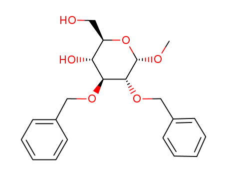 Molecular Structure of 17791-36-5 (METHYL 2,3-DI-O-BENZYL-ALPHA-D-GLUCOPYRANOSIDE)