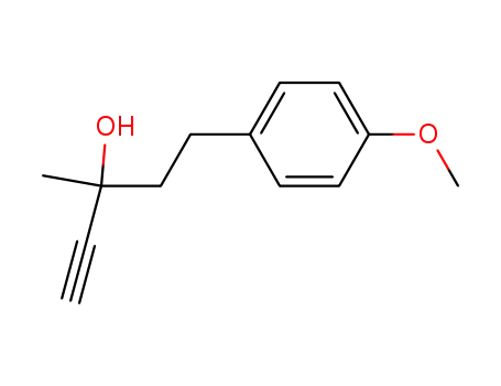 5-(4-methoxy-phenyl)-3-methyl-pent-1-yn-3-ol