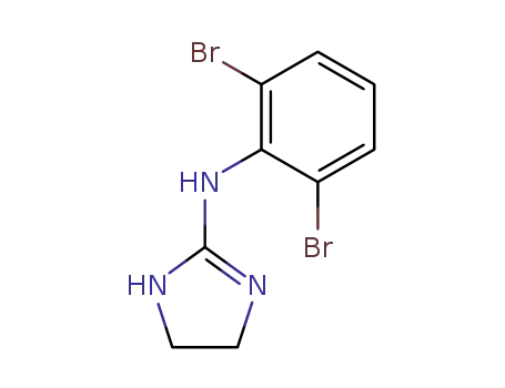 Molecular Structure of 4205-93-0 (N-(2,6-Dibromophenyl)-4,5-dihydro-1H-imidazole-2-amine)