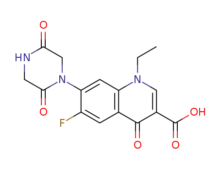 7-(2,5-dioxo-piperazin-1-yl)-1-ethyl-6-fluoro-4-oxo-1,4-dihydro-quinoline-3-carboxylic acid
