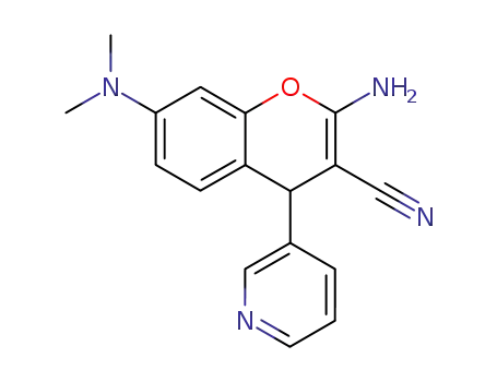 2-amino-3-cyano-7-(dimethylamino)-4-(3-pyridyl)-4H-chromene