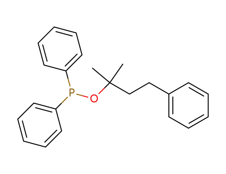 Molecular Structure of 820961-79-3 (Phosphinous acid, diphenyl-, 1,1-dimethyl-3-phenylpropyl ester)