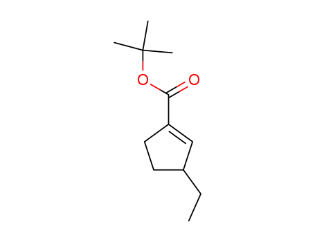 Molecular Structure of 816444-23-2 (1-Cyclopentene-1-carboxylic acid, 3-ethyl-, 1,1-dimethylethyl ester)