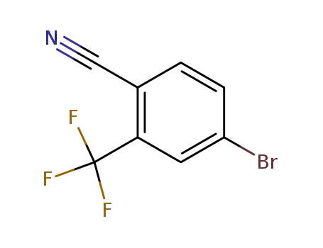 Molecular Structure of 191165-13-6 (4-BROMO-2-(TRIFLUOROMETHYL)BENZONITRILE)