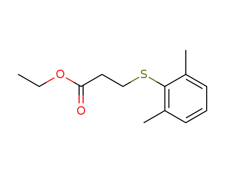 Molecular Structure of 850175-21-2 (Propanoic acid, 3-[(2,6-dimethylphenyl)thio]-, ethyl ester)