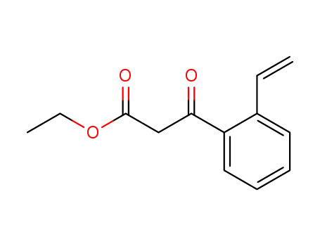 Molecular Structure of 579479-65-5 (Benzenepropanoic acid, 2-ethenyl-b-oxo-, ethyl ester)