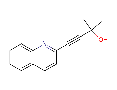 Molecular Structure of 831235-64-4 (2-Methyl-4-(quinolin-2-yl)but-3-yn-2-ol)