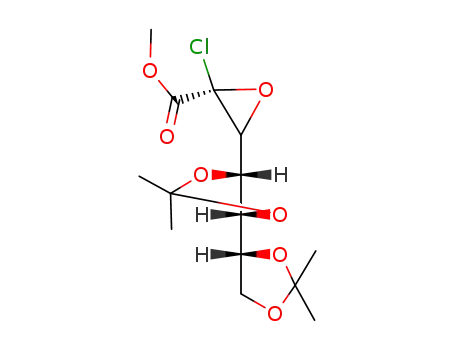 (S)-2-Chloro-3-((4R,5S,4'R)-2,2,2',2'-tetramethyl-[4,4']bi[[1,3]dioxolanyl]-5-yl)-oxirane-2-carboxylic acid methyl ester