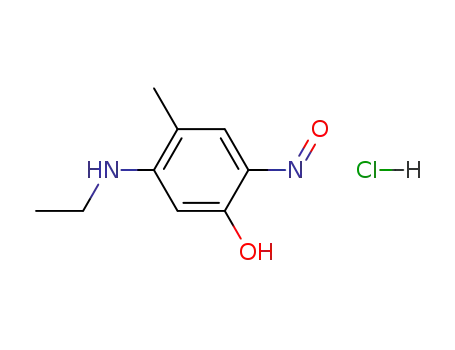N-ethyl-5-hydroxy-2-methyl-4-nitrosobenzenaminium chloride