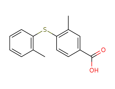3-methyl-4-[(2-methylphenyl)thio]benzoic acid