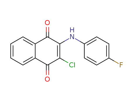 2-chloro-3-((4-fluorophenyl)amino)naphthalene-1,4-dione