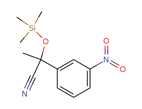 2-(3-nitrophenyl)-2-((trimethylsilyl)oxy)propanenitrile