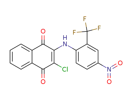 2-chloro-3-(4-nitro-2-trifluoromethyl-phenylamino)-[1,4]naphthoquinone