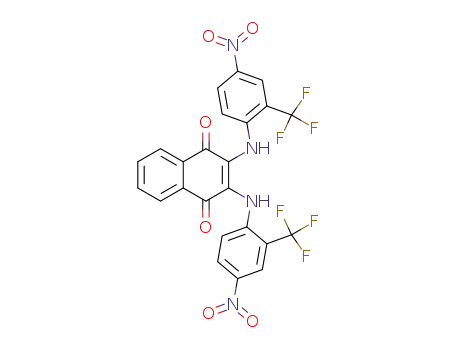 2,3-bis-(4-nitro-2-trifluoromethyl-phenylamino)-[1,4]naphthoquinone