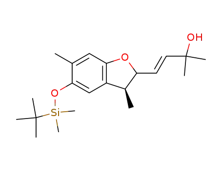 Molecular Structure of 914086-85-4 (3-Buten-2-ol,
4-[(3S)-5-[[(1,1-dimethylethyl)dimethylsilyl]oxy]-2,3-dihydro-3,6-dimethyl-
2-benzofuranyl]-2-methyl-, (3E)-)