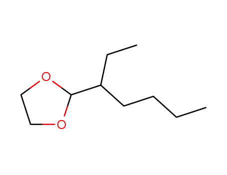 Molecular Structure of 4359-47-1 (2-ETHYL HEXANAL:CYCLOGLYCOL ACETAL)