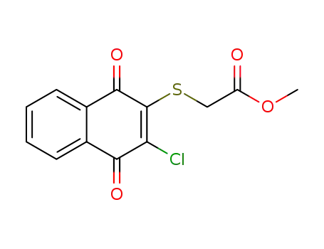 methyl 2-(3-chloro-1,4-dioxo-1,4-dihydronaphthalen-2-ylthio)acetate