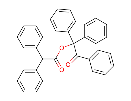 Molecular Structure of 925681-79-4 (Benzeneacetic acid, a-phenyl-, 2-oxo-1,1,2-triphenylethyl ester)
