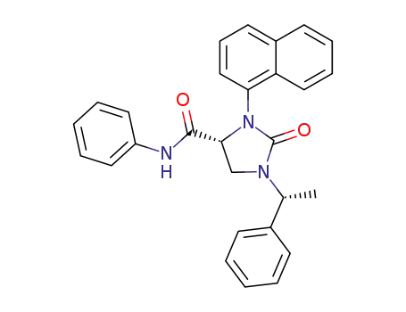 (R)-3-Naphthalen-1-yl-2-oxo-1-((R)-1-phenyl-ethyl)-imidazolidine-4-carboxylic acid phenylamide