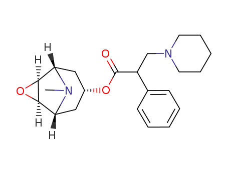 2-phenyl-3-piperidin-1-yl-propionic acid 9-methyl-3-oxa-9-aza-tricyclo[3.3.1.02,4]non-7-yl ester