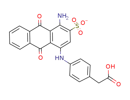 1-amino-4-((4-(carboxymethyl)phenyl)amino)-9,10-dioxo-9,10-dihydroanthracene-2-sulfonate