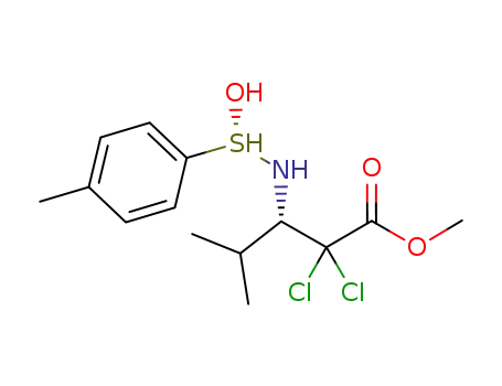 (Ss,3S)-(+)-methyl N-(p-toluenesulfinyl)-2,2-dichloro-3-amino-4-methylpentanoate